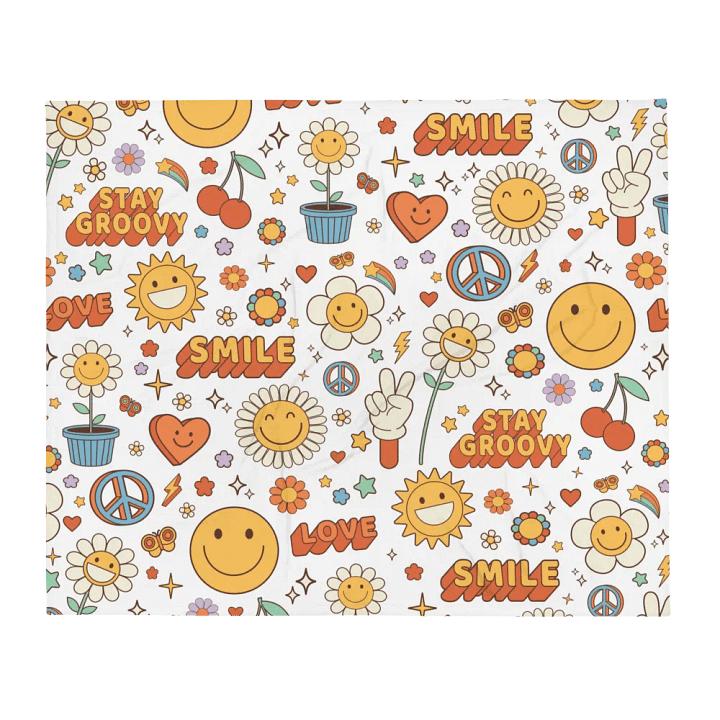 Good Vibes Fleece Blanket product image (1)