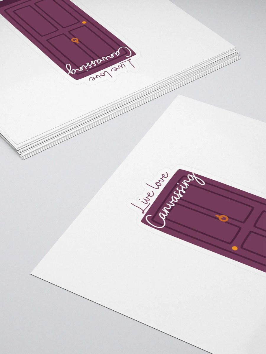 Live Love Canvassing Door Sticker product image (4)