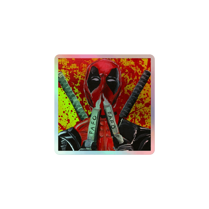 Red Pool Holographic Sticker product image (1)