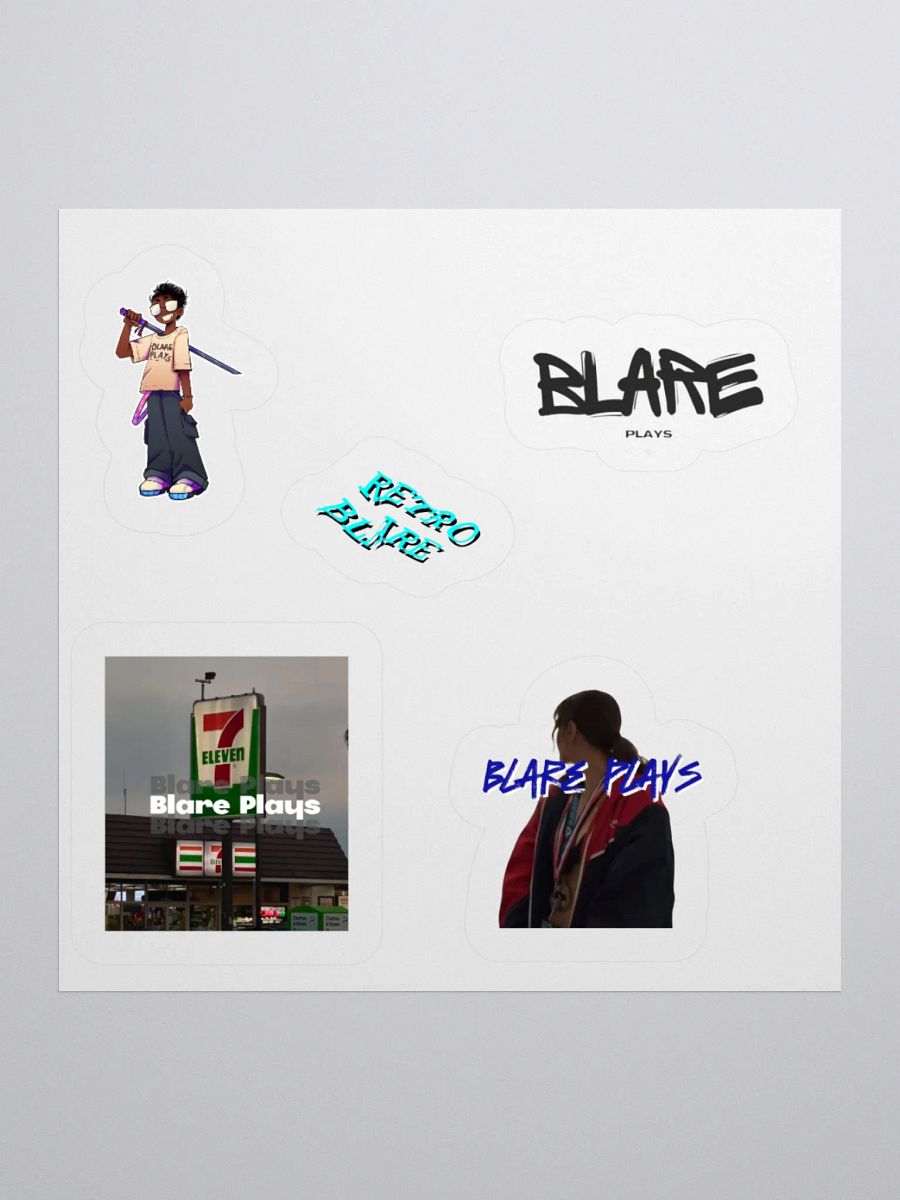 Reefzo Blare Kiss Cut Stickers product image (2)