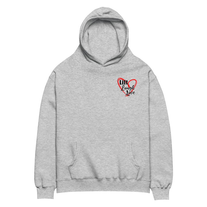 Lift Laugh Love Red Scribble Heart Pump Cover Hoodie product image (8)