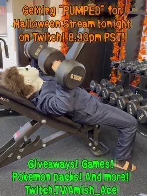 💪 Getting PUMPED for tonight’s Halloween stream over on Twitch!  🎃 Giveaways! Games! Pokémon cards! And more! 🔪 See you there… or else @Twitch #twitchstreamers #halloween #michaelmyers #giveaway #pokemon @halloweenmovie @Pokémon Company Int’l 