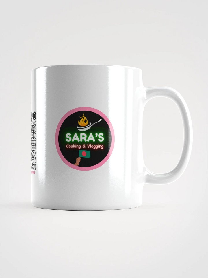 SARA's Coffee Mug : QR Code & Logo Printed product image (1)