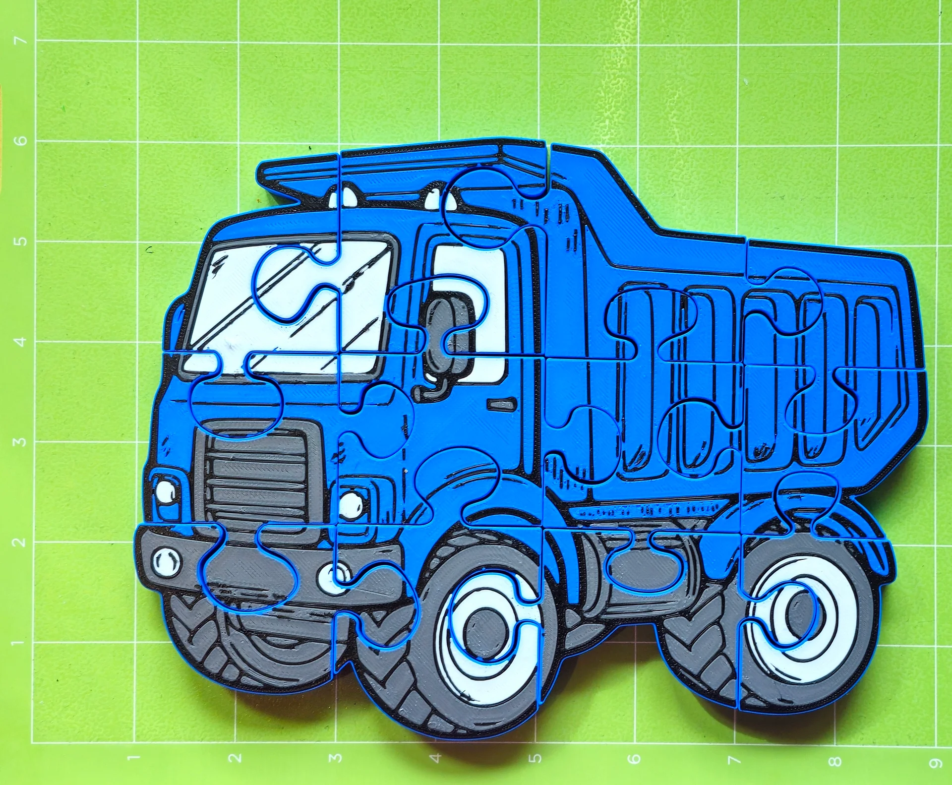 🚛 Dump Truck 3D Printed Jigsaw Puzzle – A Fun & Engaging Construction Puzzle! product image (4)