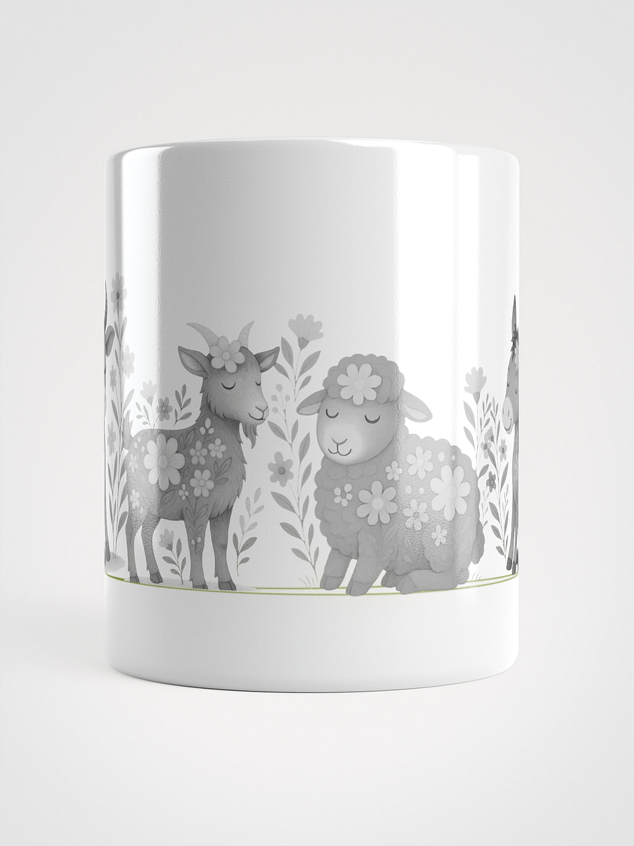 Mug Blanc - Ferme Fleurie Monochrome Série 3 - Cadeau Original product image (5)
