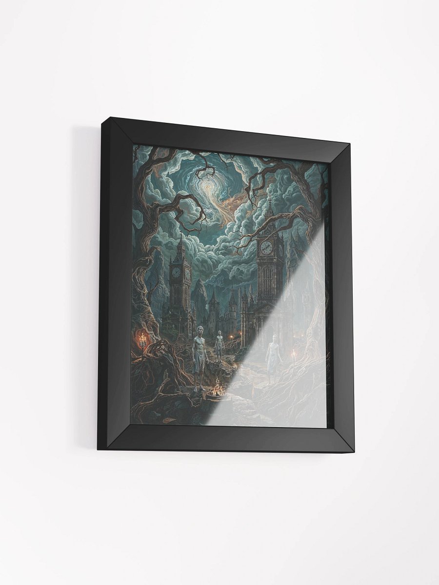 Ritual Beneath the Shattered Clock Framed Print product image (14)