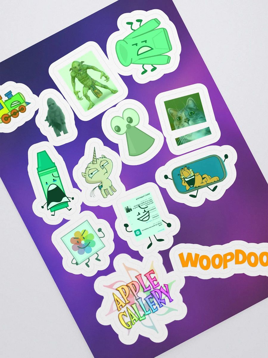 10 Years Sticker Sheet - GREEN product image (2)