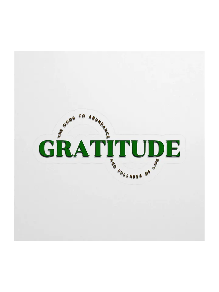 Abundance of Gratitude Kiss Cut Stickers product image (1)