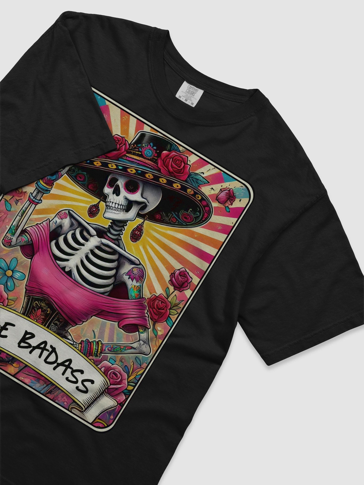 Badass Skeleton Rose Tee product image (5)