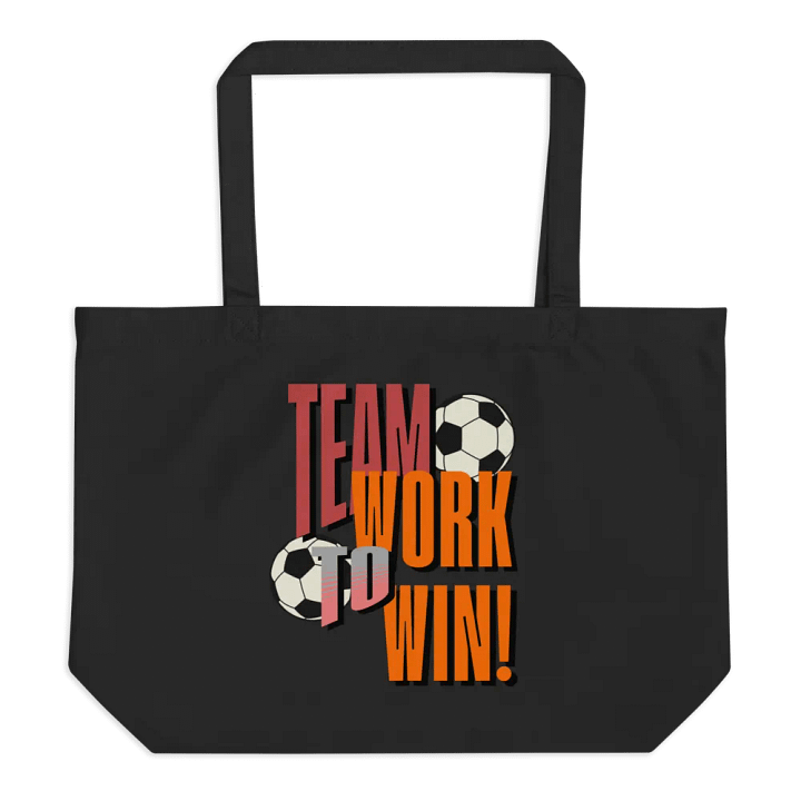 Team Work To Win! Soccer Bold Victory Tote Bag product image (1)