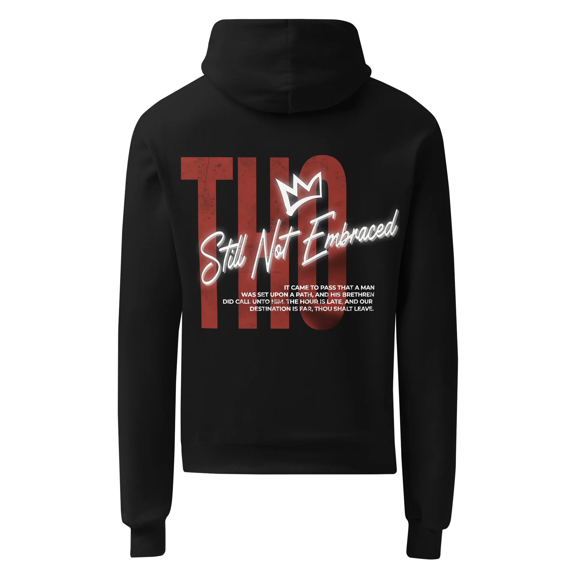 AIN'T LEAVIN THO x BLACK HOODIE product image (3)