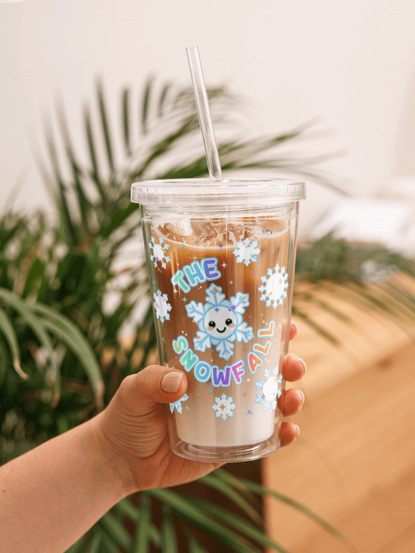 The Snowfall - Double Wall Clear Plastic Tumbler product image (1)