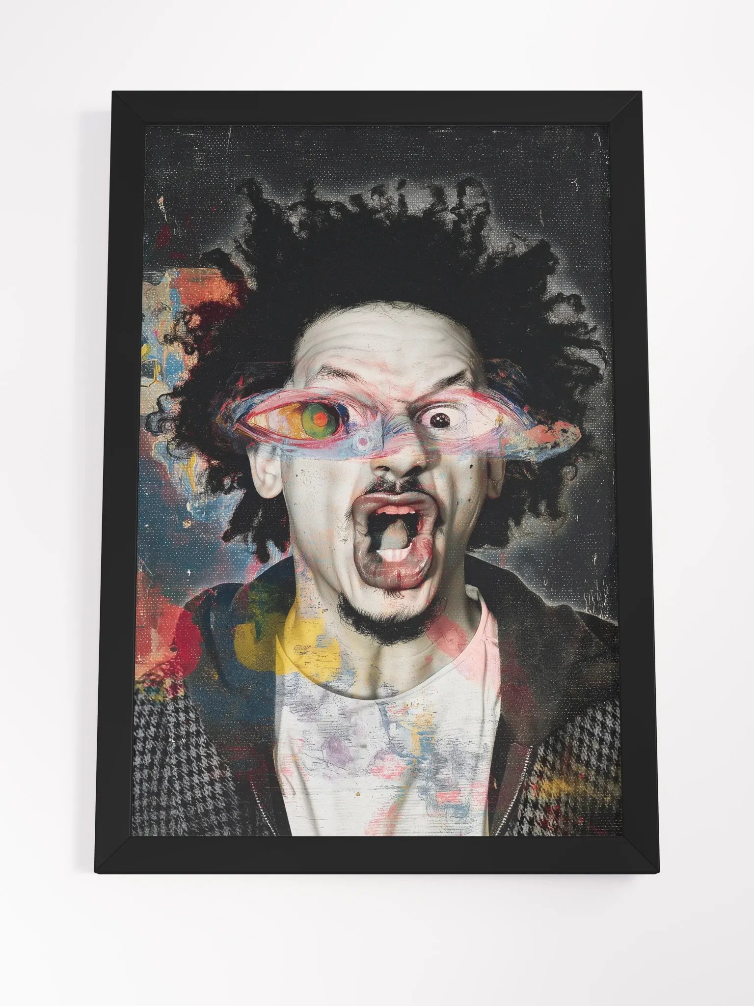 Surreal Eric Andre Eco-Friendly Ayous Wood Framed Matte Poster product image (7)