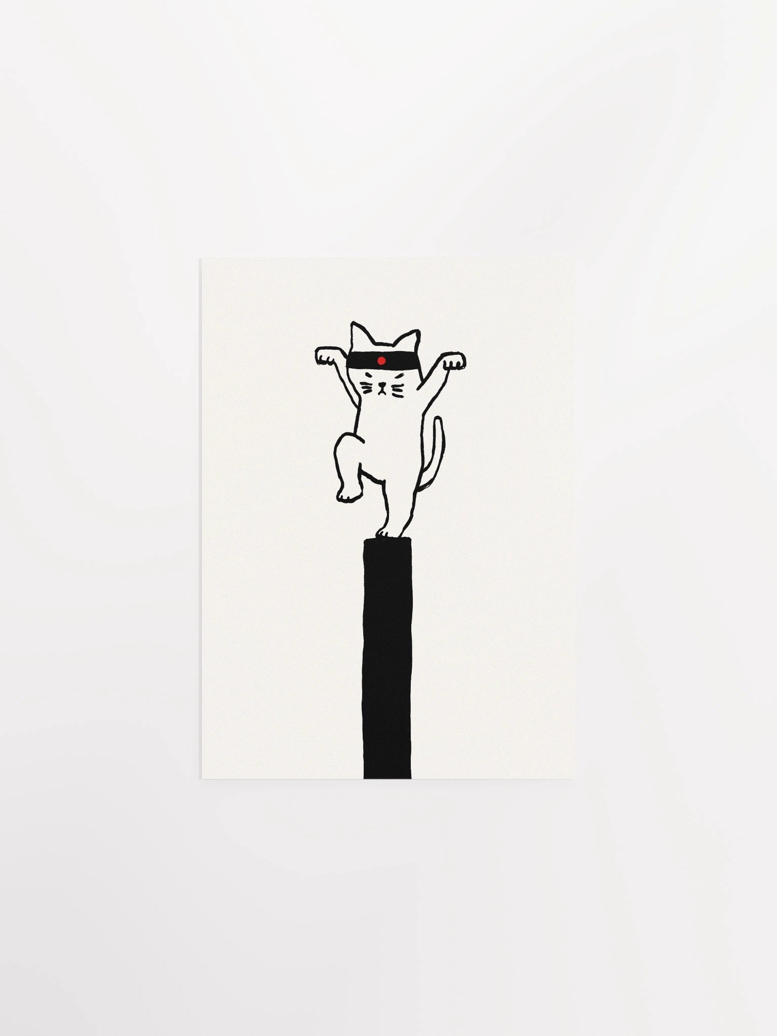 Karate Cat art print product image (4)