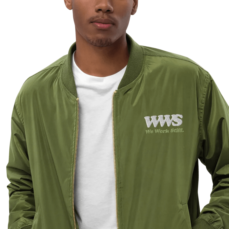 We Work Stiff Green Bomber product image (6)