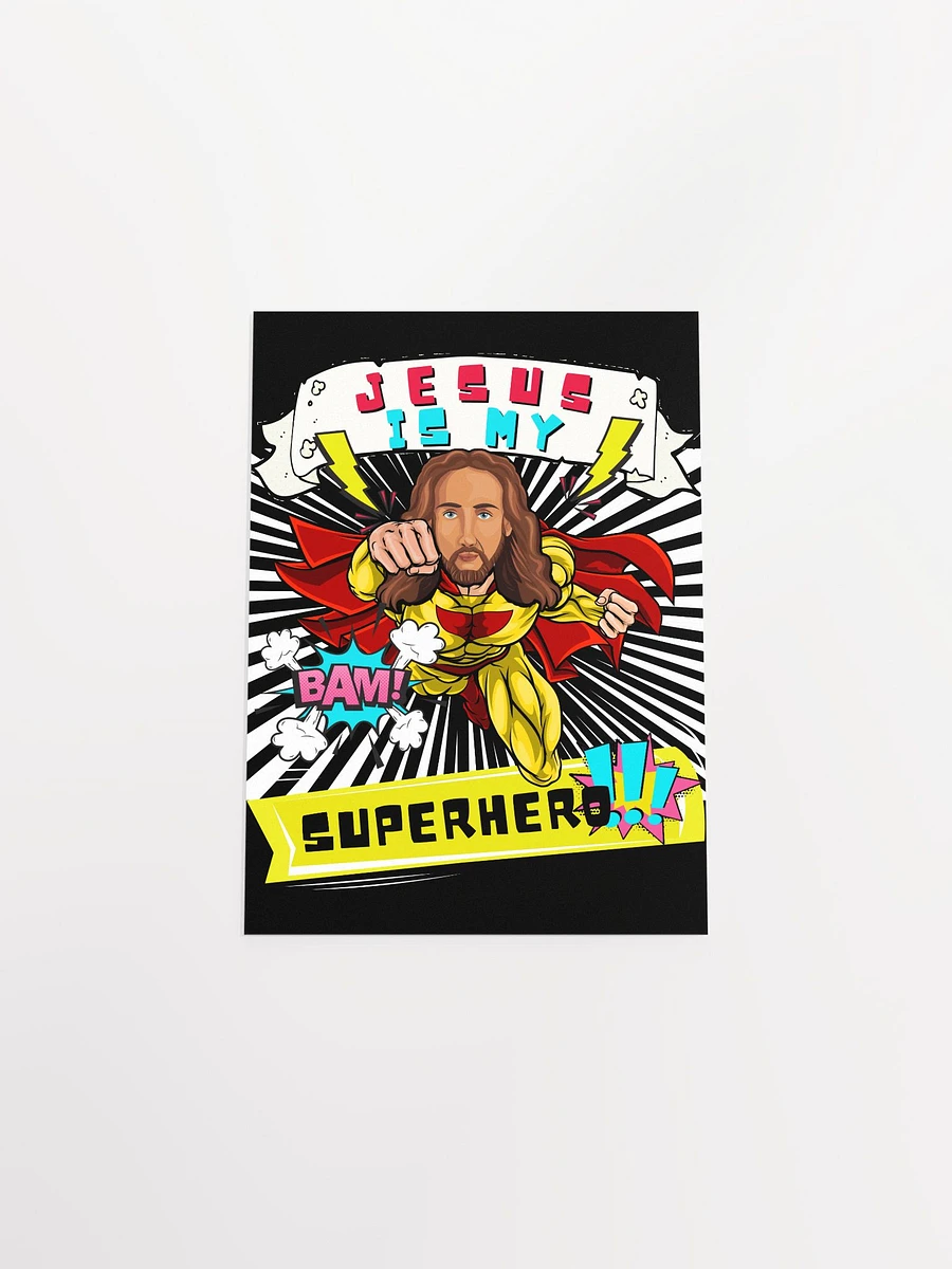 JESUS IS MY SUPERHERO- FUNNY CHRISTIAN COMIC Art Print product image (6)