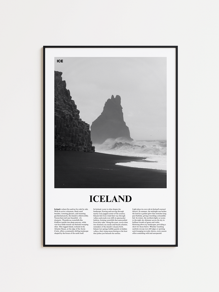 Iceland 01 Newspaper Poster product image (1)