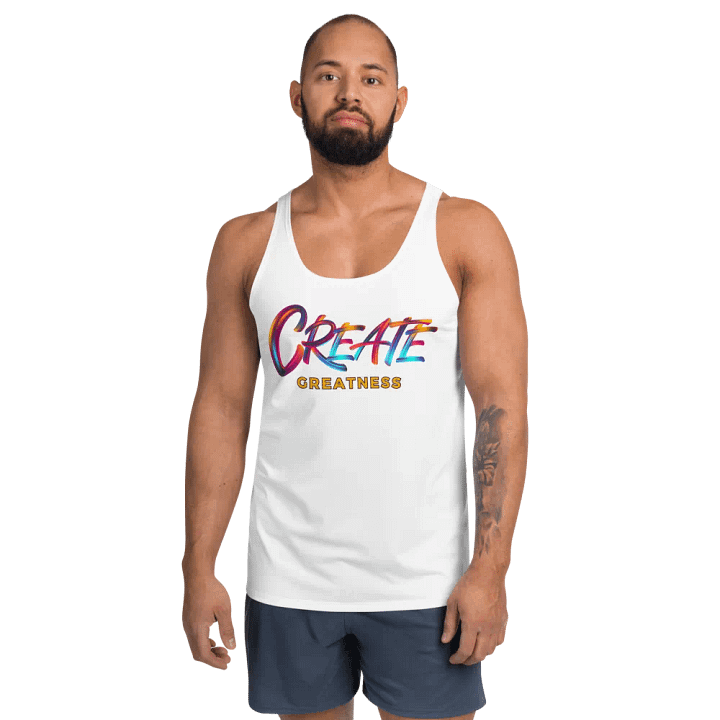Create Greatness Energetic Vibes Full Print Tank product image (1)