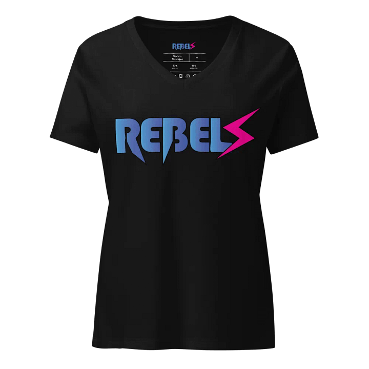 Woman's V Neck | Black | Blue/Pink product image (1)