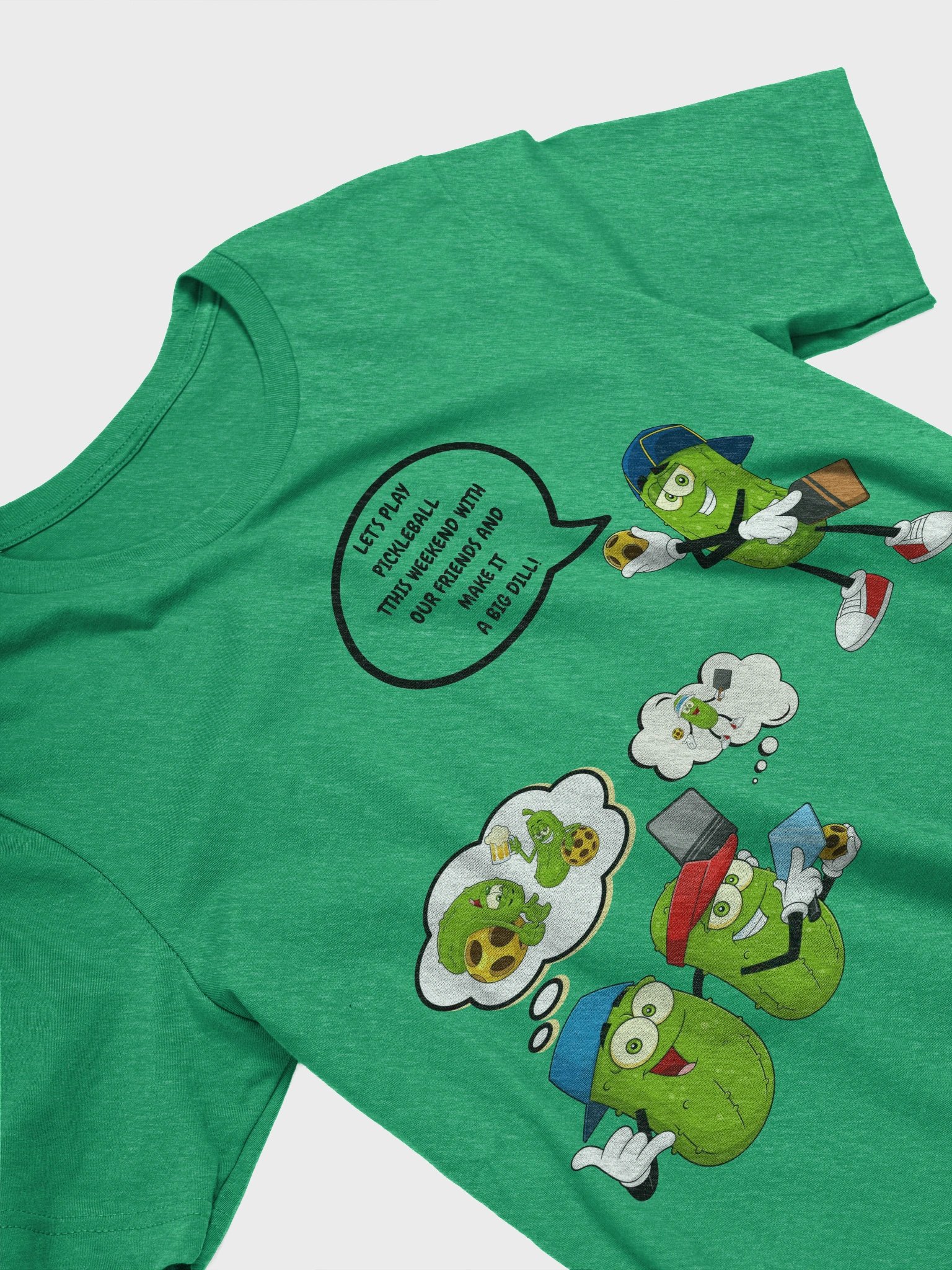 Pickleball Make It A Big Dill Bella Supersoft Unisex T-Shirt product image (3)