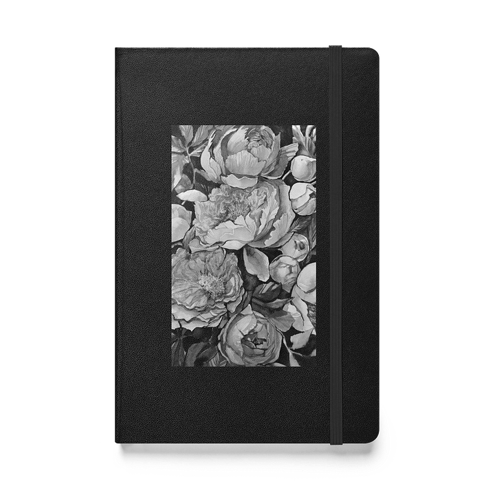 B&W Peonies - Hardcover Bound Notebook product image (1)