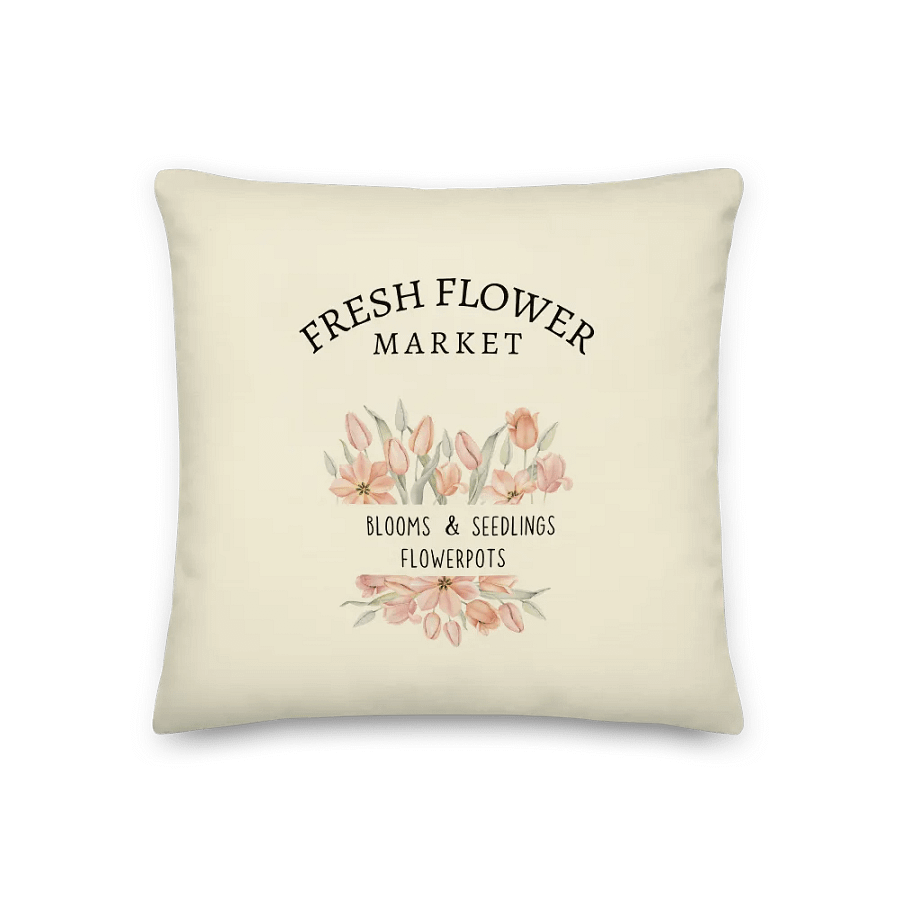 Fresh Flower Market Decorative Pillow, yellow product image (1)