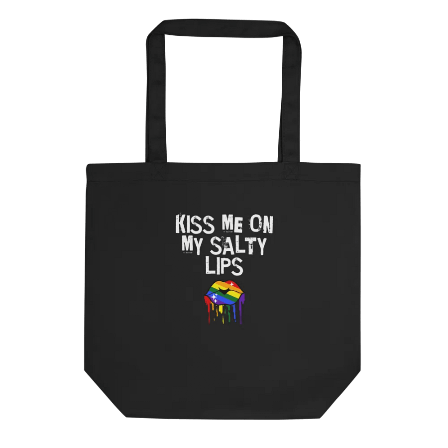 LGBTQ+ Bag Kiss Me On My Salty Lips Rainbow (black) product image (1)