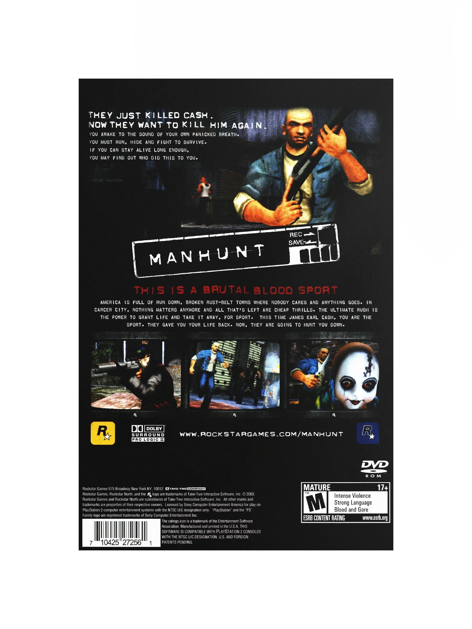 Manhunt (PS2) - Promotional Poster/Flyer product image (4)