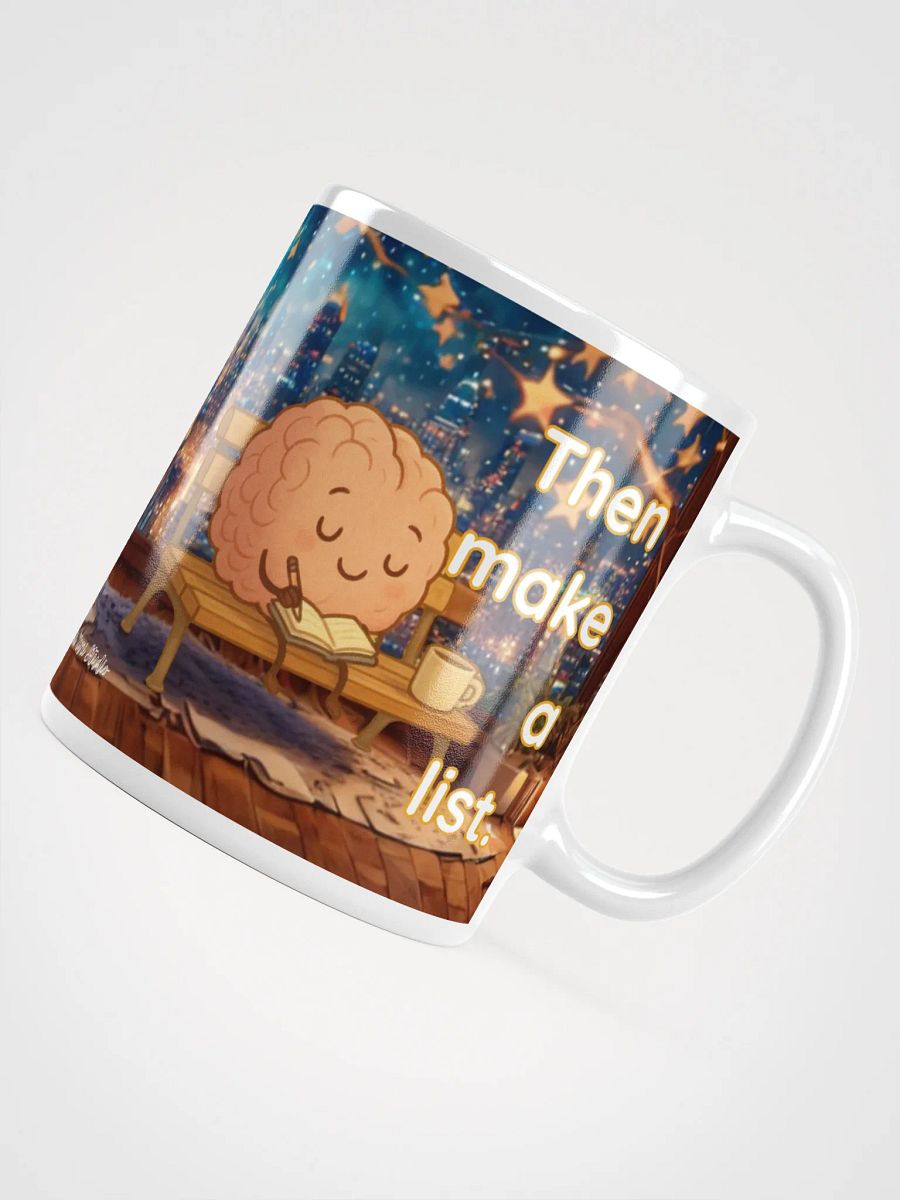 Dream Big Then Make a List - Kawaii Motivational Coffee Mug product image (4)