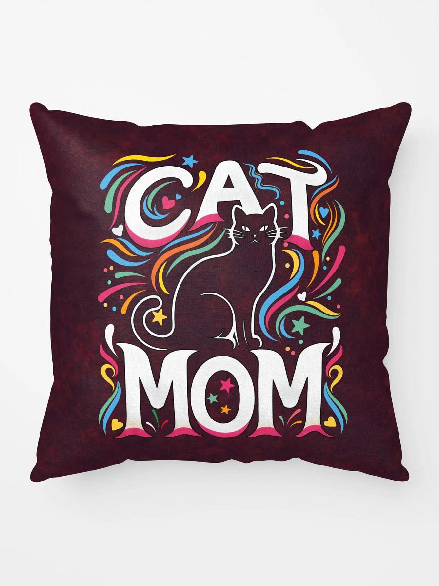 Cat Mom Vibes Pillow product image (1)