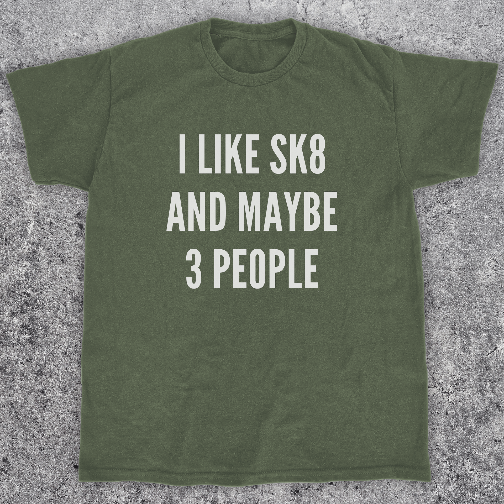 I like skate and maybe 3 people, Funny skate t-shirt, unisex product image (1)