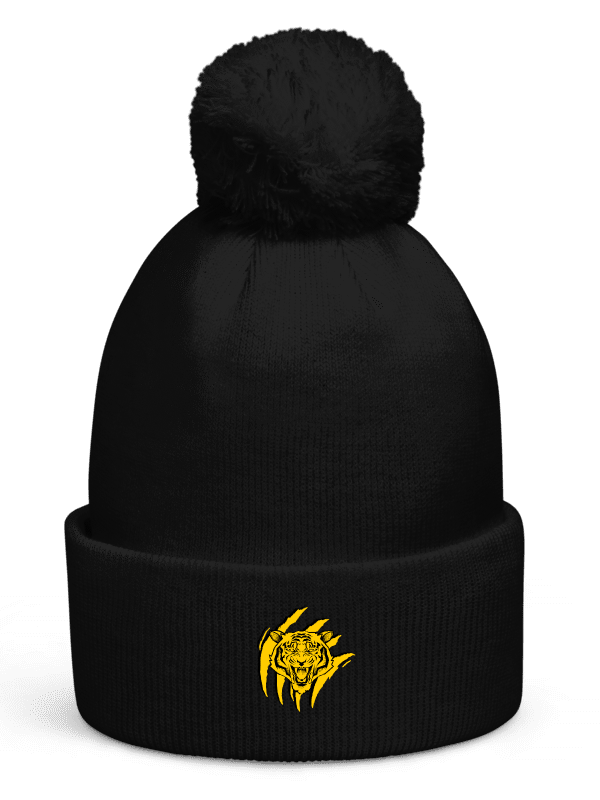 Gorro con pompón de tigre rugiente product image (7)