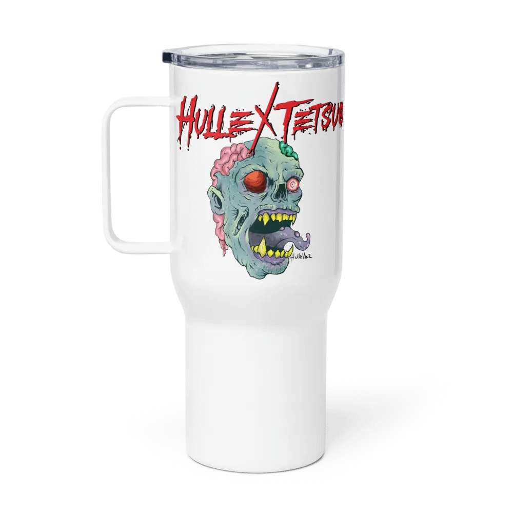 Gimme Brain Travel Mug with a Handle (HulleVane Design) product image (1)