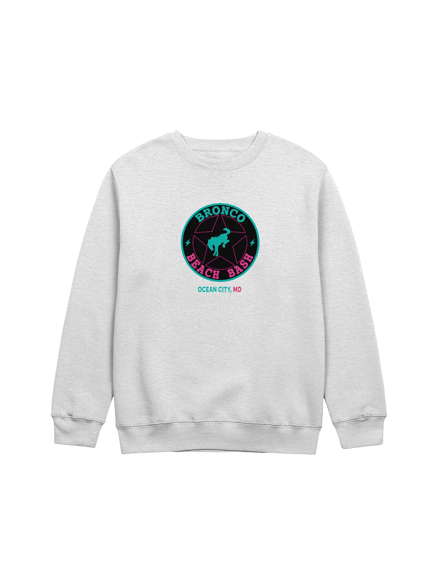2025 Bronco Beach Bash Ocean City / Destination Bigfoot Bronco Collab Full Frontal/Full Send Sweatshirt (Multiple Colors Available) product image (1)