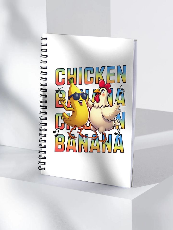 Chicken Banana Chicken Banana Funky Spiral Notebook product image (1)