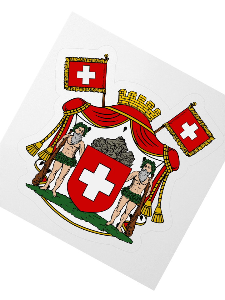 The Shield of Switzerland Kiss Cut Sticker product image (2)
