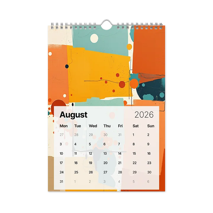 Color in Motion – Abstract Art Wall Calendar 2026 product image (2)