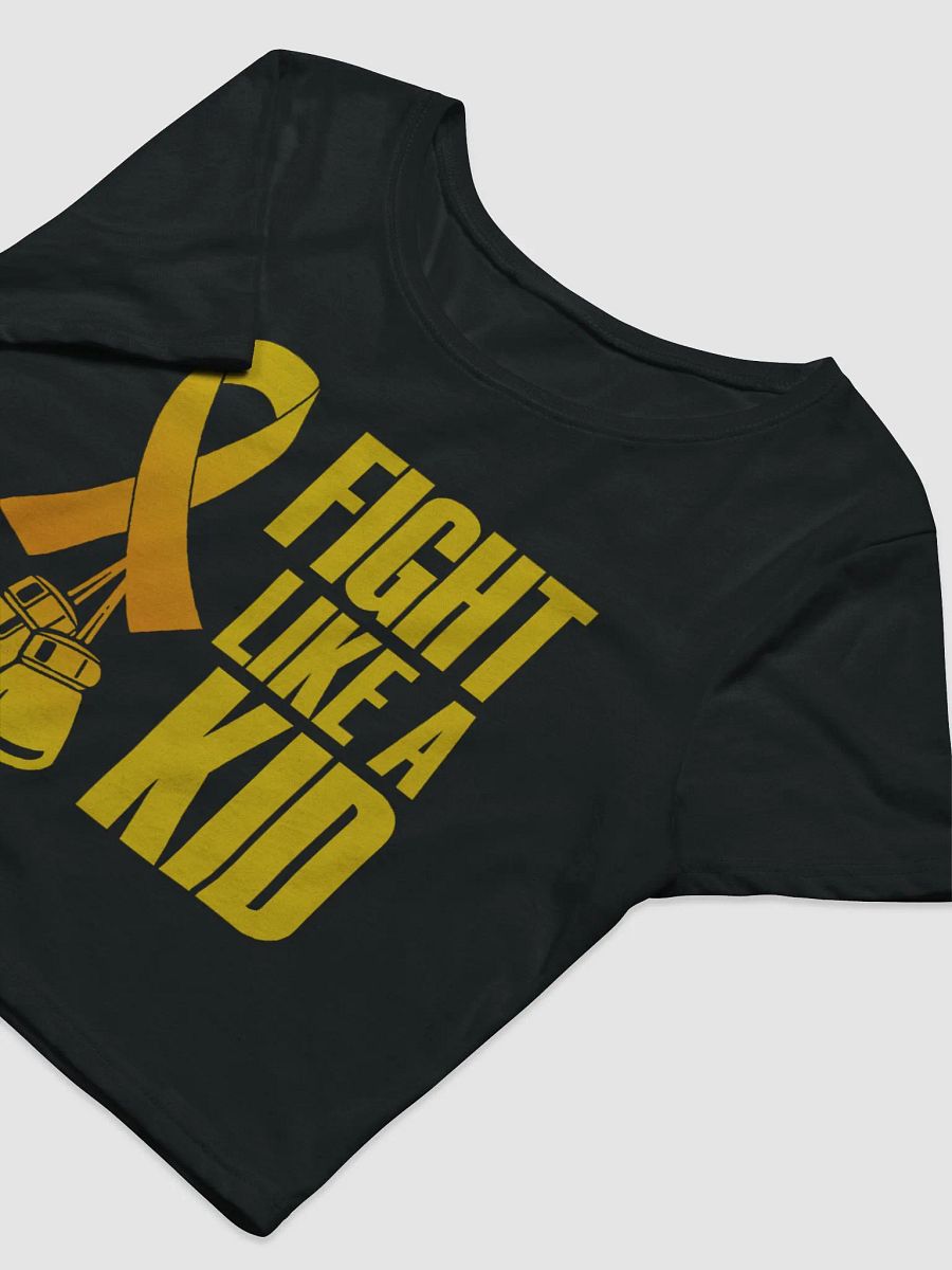 Fight Like A Kid Childhood cancer Awareness Crop T product image (5)