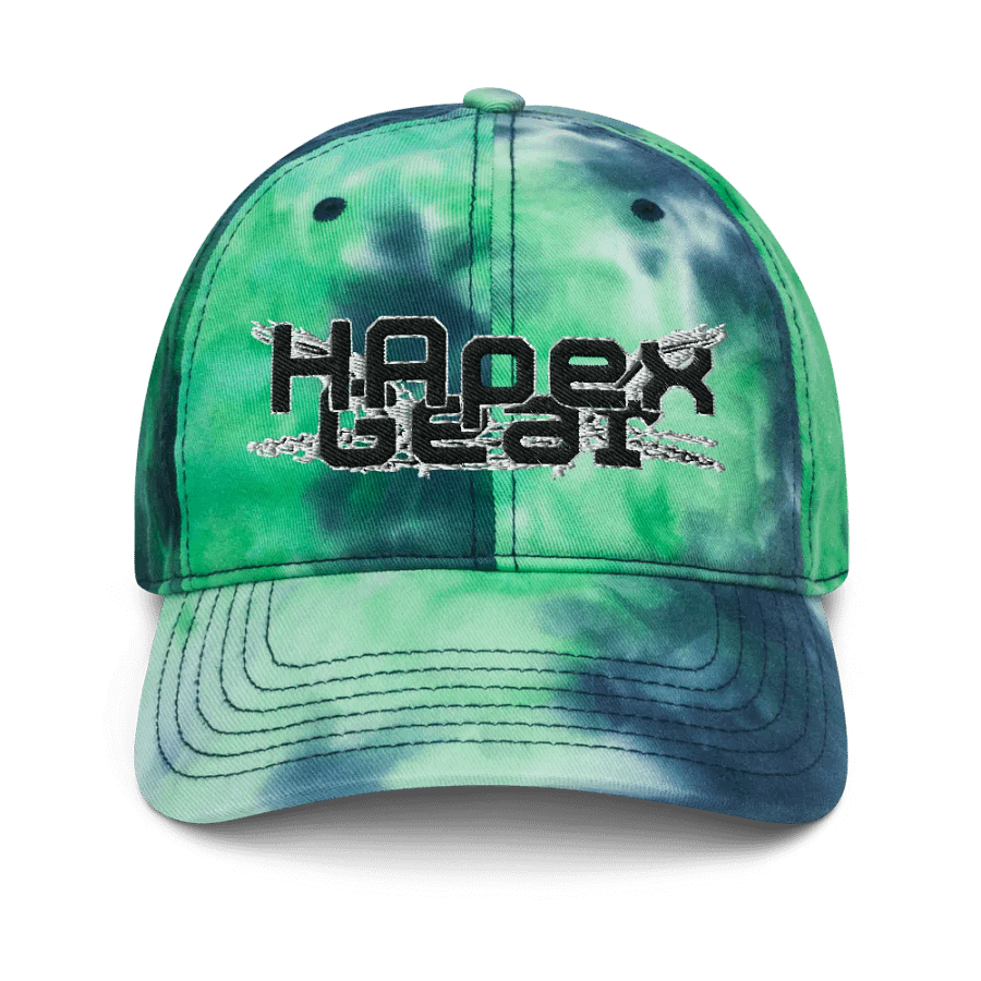 Tie-Dye Dad Hat - Embroidery - Black HApex Gear Black Logo product image (4)