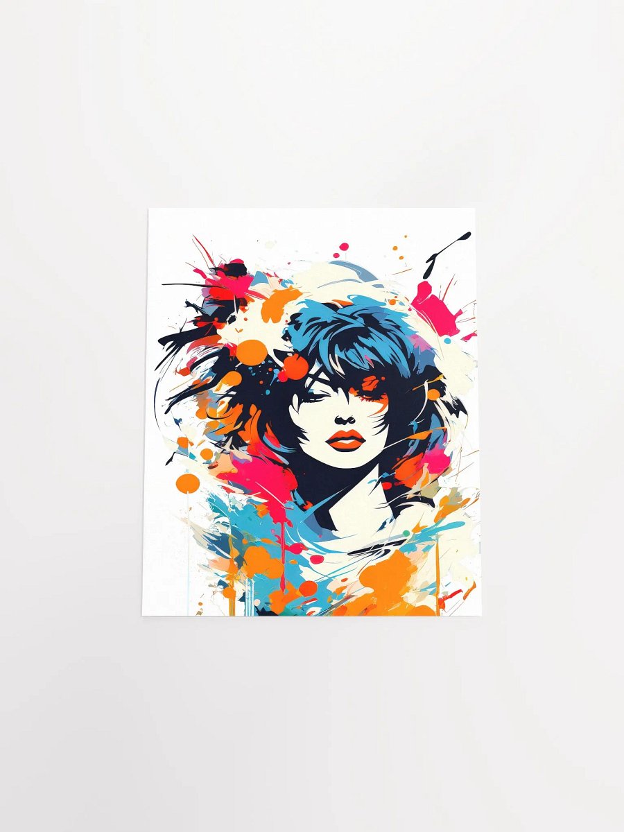 Abstract Woman v13 - Vintage Style Poster - Rock Girl - Small and Standard Sizes - 8x10-11x14-12x16-16x20 Inches product image (4)