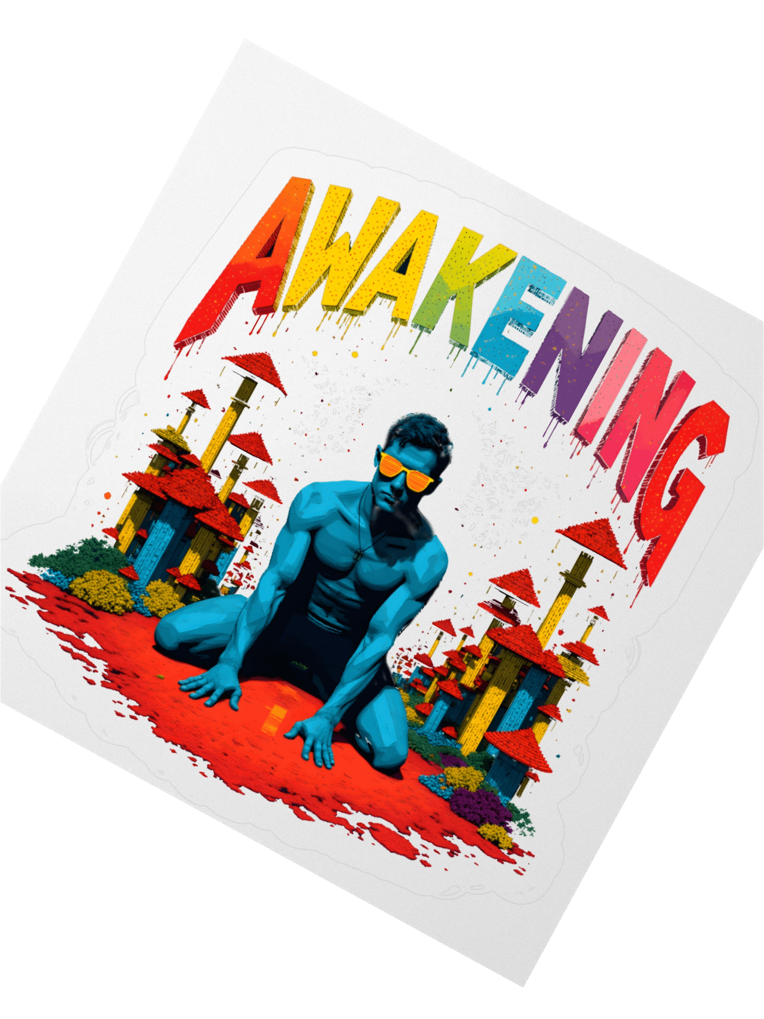 Psychedelic Awakening Art Print Sticker product image (6)