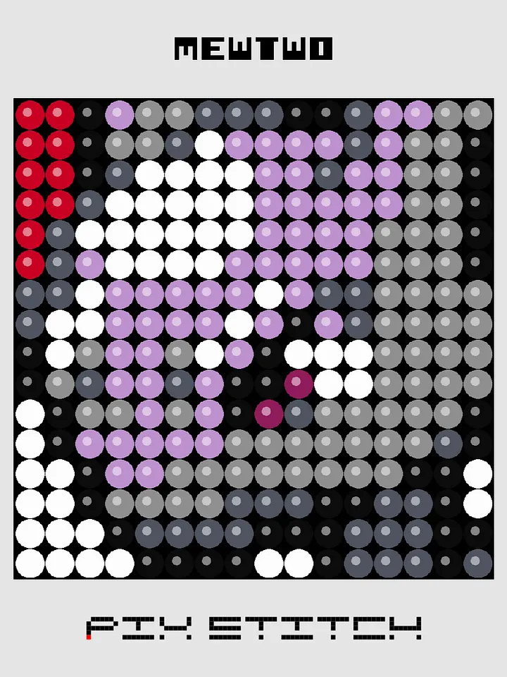 Mewtwo Pixel Art product image (1)