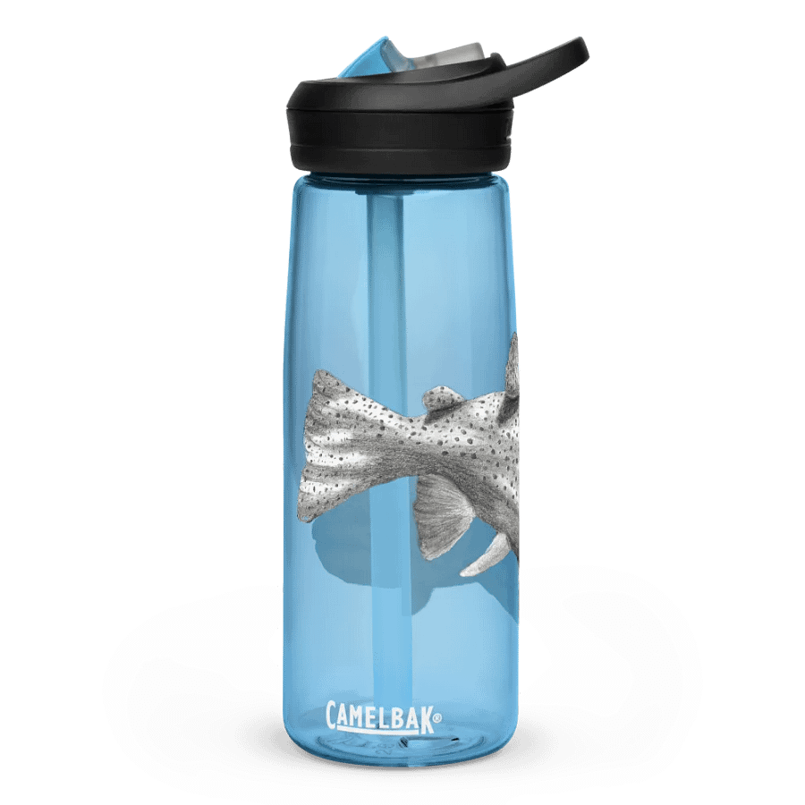 Trout Drawing Water Bottle Straw product image (4)