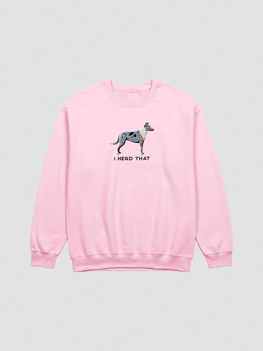 I Herd That Sweatshirt (Embroidered) of a Smooth Collie(Blue Merle) product image (4)