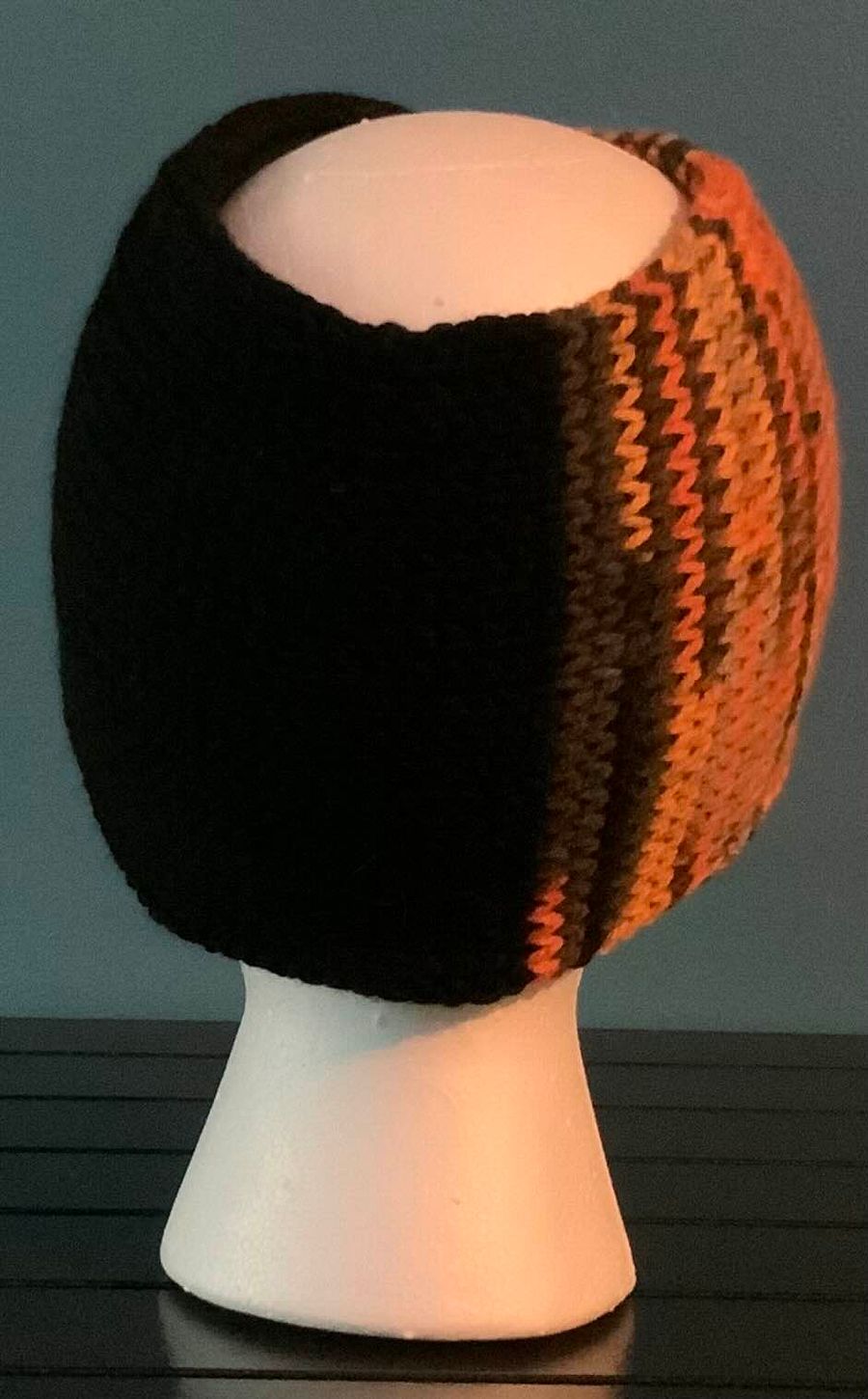 Jack o Lantern and Black Ear Warmers Wide Width product image (3)