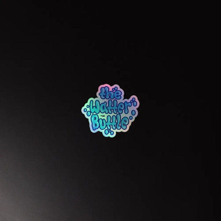 Watter buttle holographic sticker product image (2)