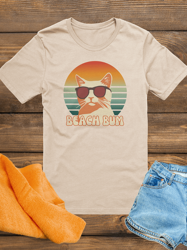 Beach Bum Cat Sunglasses T-Shirt product image (1)