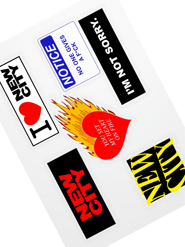 NEW CITY Sticker Sheet product image (1)