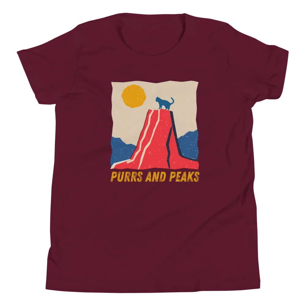Purrs and Peaks - Youth Climbing T-shirt product image (32)
