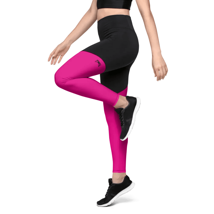 Sports Leggings (Magenta) product image (3)